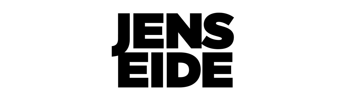 Jens Eide slakter butcher logo. Visuell identitet visual identity.