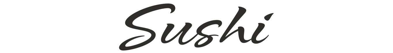 Lofoten Sushi logo. Visuell identitet visual identity.