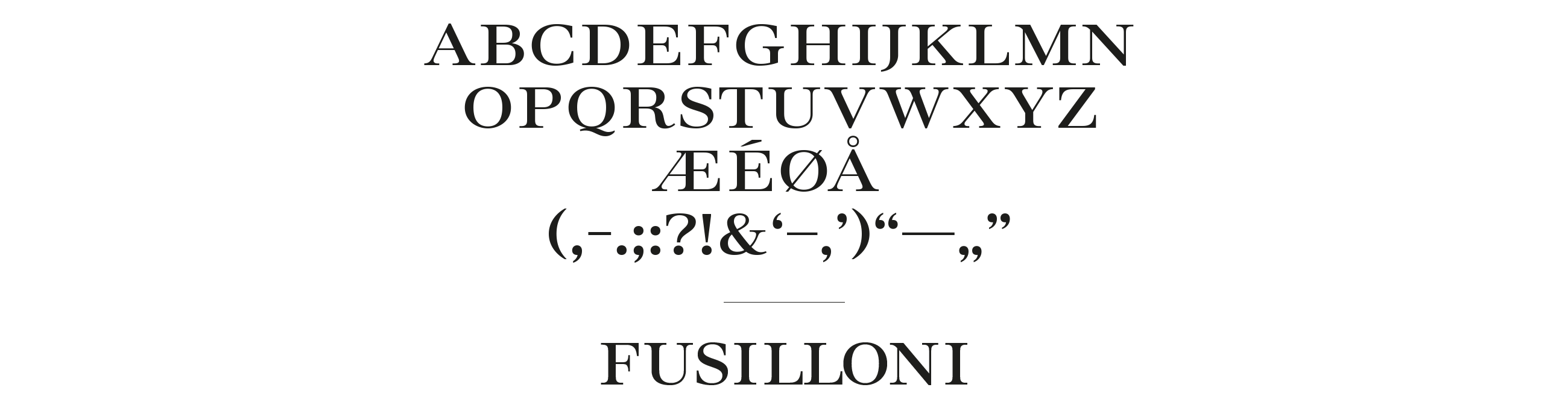 Jacobs Utvalgte typeface font. Visuell identitet visual identity.
