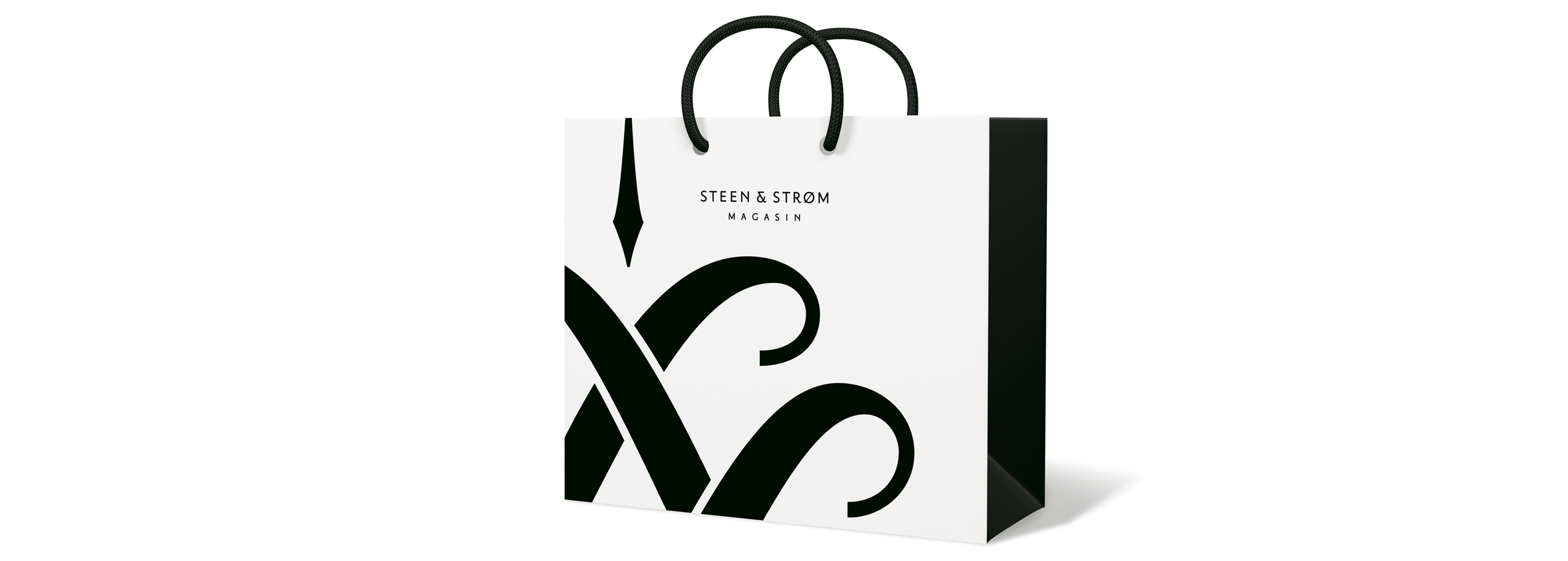 Steen&Strøm magasin shopping bag oslo. Visuell identitet visual identity.
