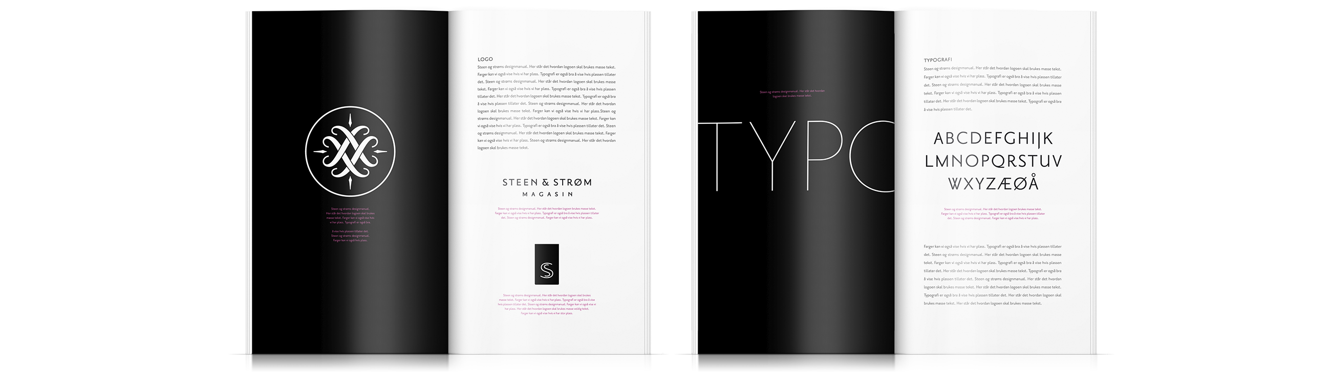 Steen&Strøm magasin magazine shopping oslo. Visuell identitet visual identity.