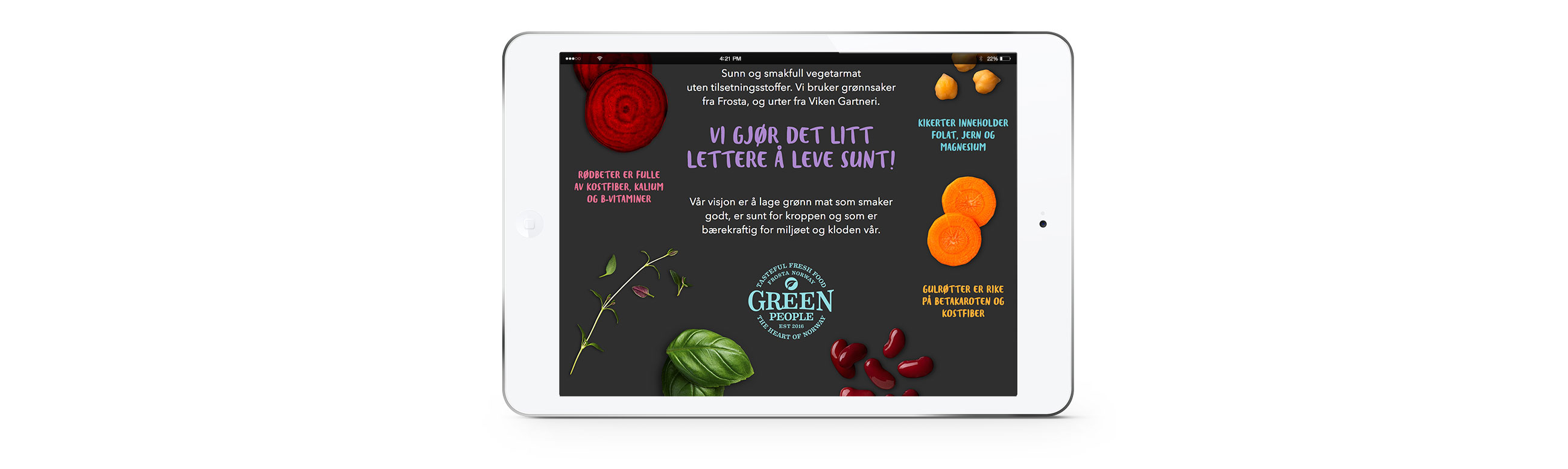 Grønne Folk webdesign