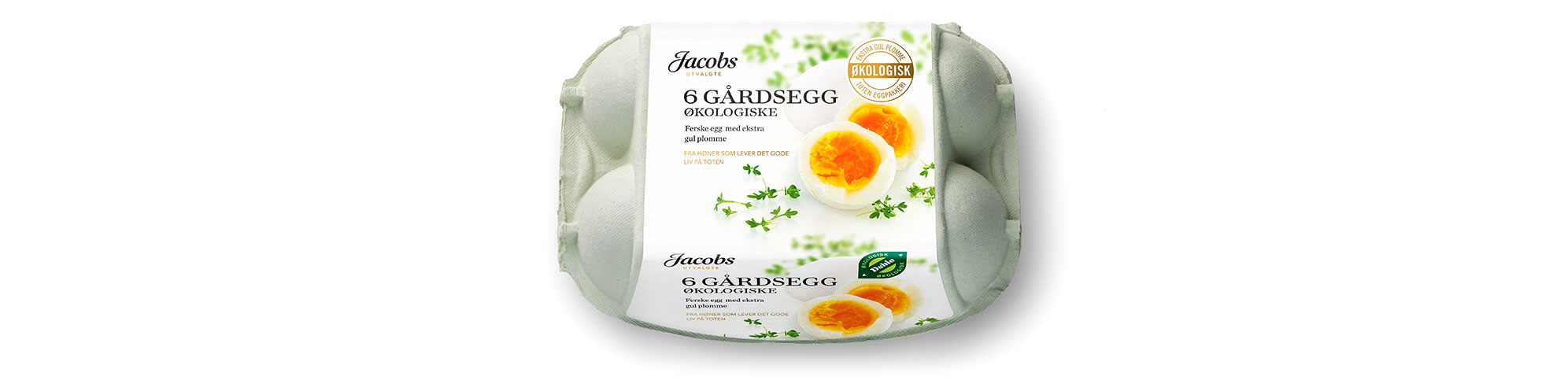Jacobs Utvalgte Egg. Emballasje packaging design.