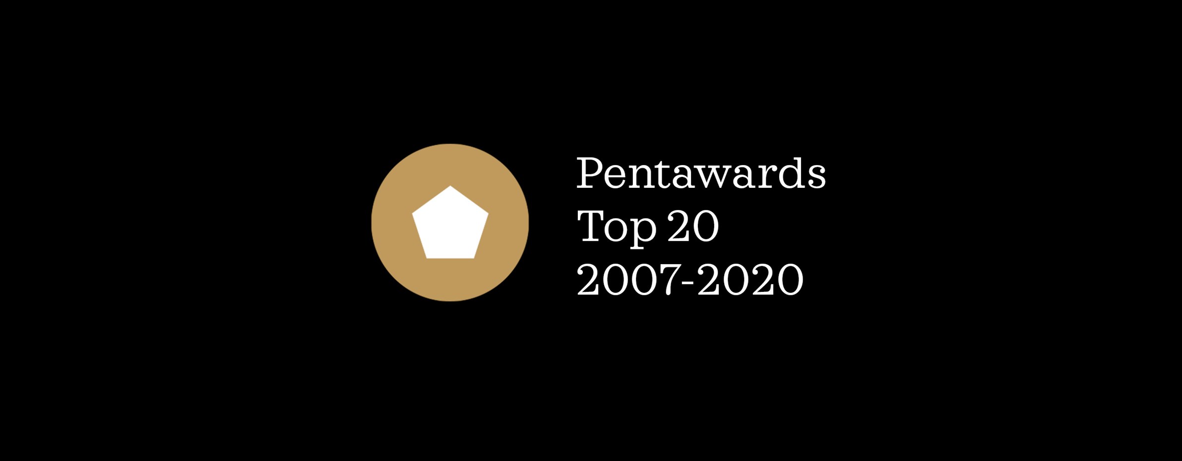 Vi er på Pentawards Top 20 All-Time Winners-liste