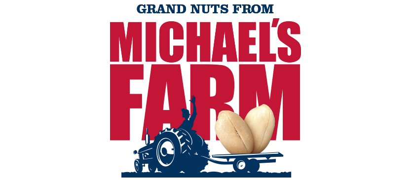 Brynild Michael's Farm logo nuts. Visual identity visuell identitet.