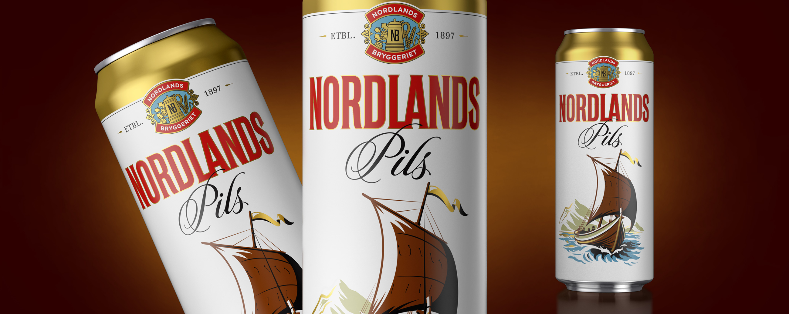 Nordlands Pils Ringnes øl pilsner beer packaging design emballasje